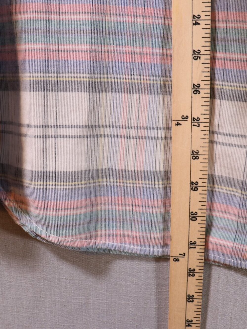 Tommy Bahama Mens 1XL Coastline Cloud Cream Soft Cord Plaid Long Sleeve Shirt - Picture 9 of 11